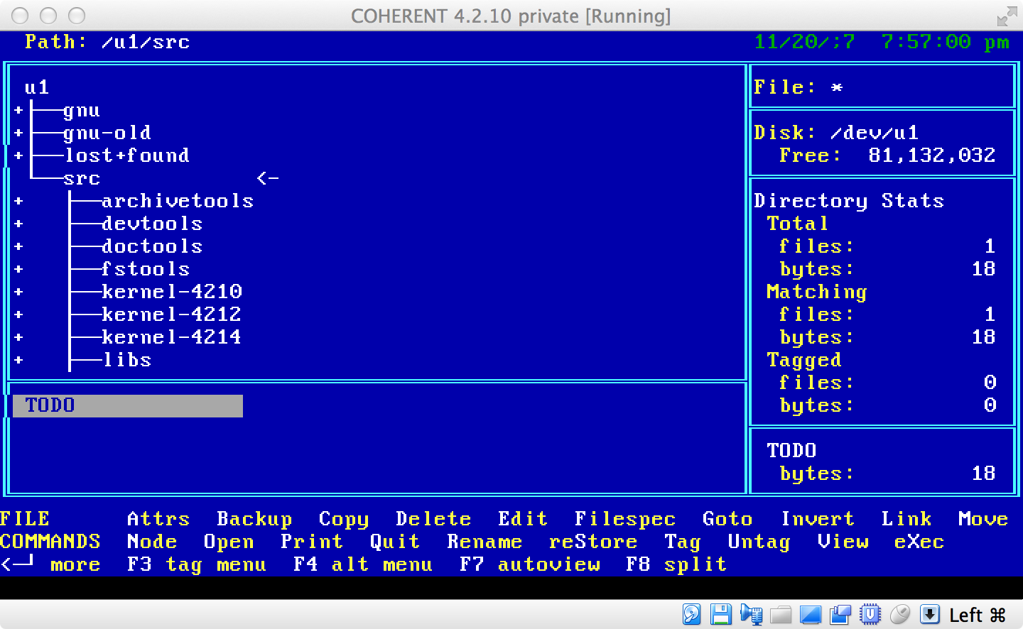 Xtree for COHERENT